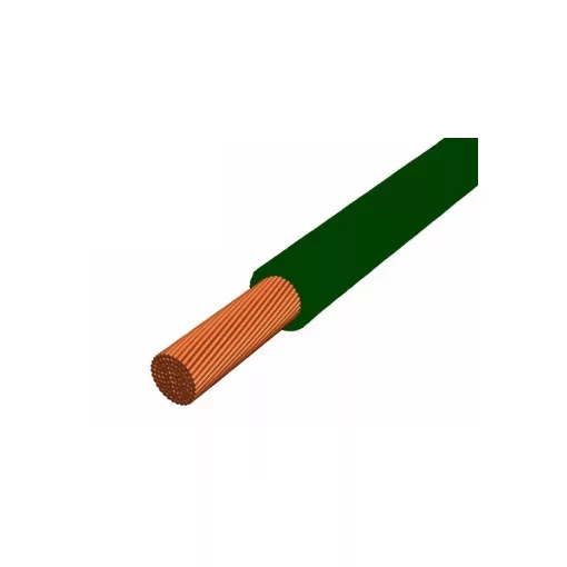 MCSKH (H05V-K) 1x0,5 mm2 vezeték - zöld PVC szigetelésű - 200 fm kiszerelés - sodrott réz - 300/500V