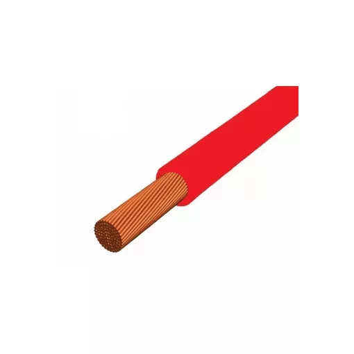 MCSKH (H05V-K) 1x0,75 mm2 vezeték - piros PVC szigetelésű - 200 fm kiszerelés - sodrott réz - 300/500V
