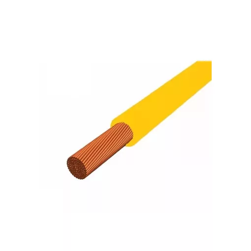 MCSKH (H05V-K) 1x0,75 mm2 vezeték - sárga PVC szigetelésű - 200 fm kiszerelés - sodrott réz - 300/500V