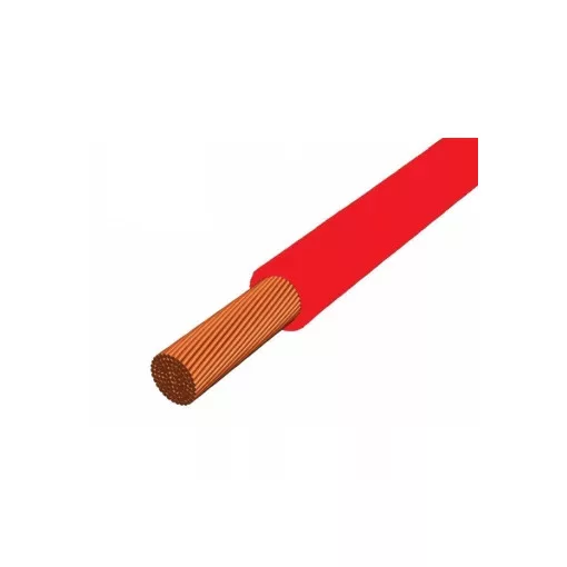 MCSKH (H05V-K) 1x1 mm2 vezeték - piros PVC szigetelésű - 100 fm kiszerelés - sodrott réz - 300/500V
