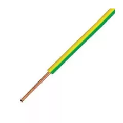   MCS (H05V-U) 1x0,75 mm2 vezeték - zöld/sárga PVC szigetelésű - 200 fm kiszerelés - tömör réz - 300/500V