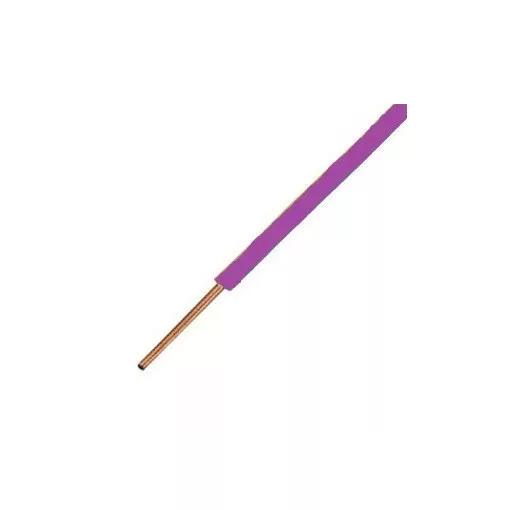 MCS (H05V-U) 1x1 mm2 vezeték - lila PVC szigetelésű - 100 fm kiszerelés - tömör réz - 300/500V