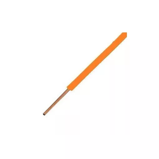 MCS (H05V-U) 1x1 mm2 vezeték - narancs PVC szigetelésű - 100 fm kiszerelés - tömör réz - 300/500V