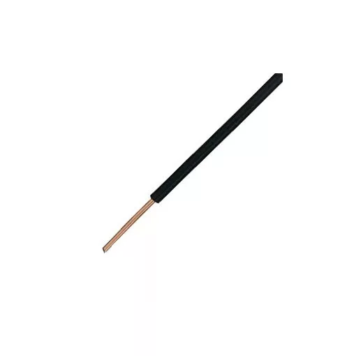 MCS (H05V-U) 1x1 mm2 vezeték - fekete PVC szigetelésű - 100 fm kiszerelés - tömör réz - 300/500V