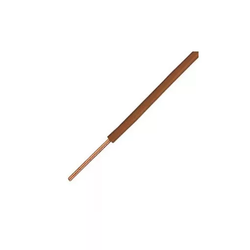 MCU (H07V-U) 1x2,5 mm2 vezeték - barna PVC szigetelésű - 100 fm kiszerelés - tömör réz - 450/750V