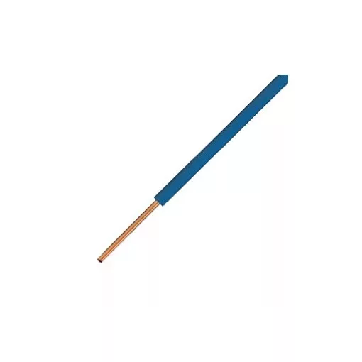 MCU (H07V-U) 1x10 mm2 vezeték - kék PVC szigetelésű - 100 fm kiszerelés - tömör réz - 450/750V