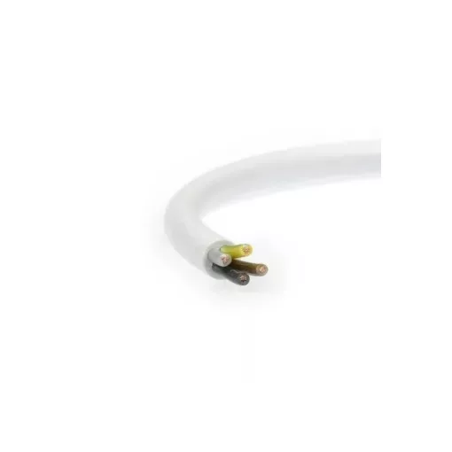 MT (H05VV-F) 4x4 mm2 kábel, sodrott réz, fehér PVC szigetelésű, 300/500V