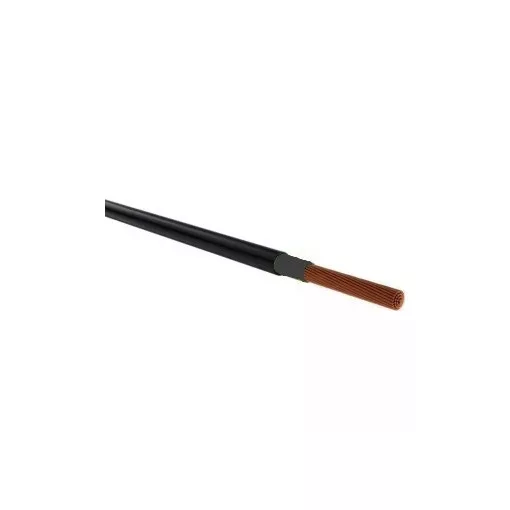 NYY-O (E-YY-O) 1x10 mm2 erőátviteli földkábel -  fekete PVC szigetelésű - tömör réz - 0,6/1Kv