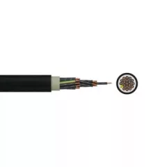   NYY-O (E-YY-O) 12x2,5 mm2 erőátviteli földkábel -  fekete PVC szigetelésű - tömör réz - 0,6/1Kv