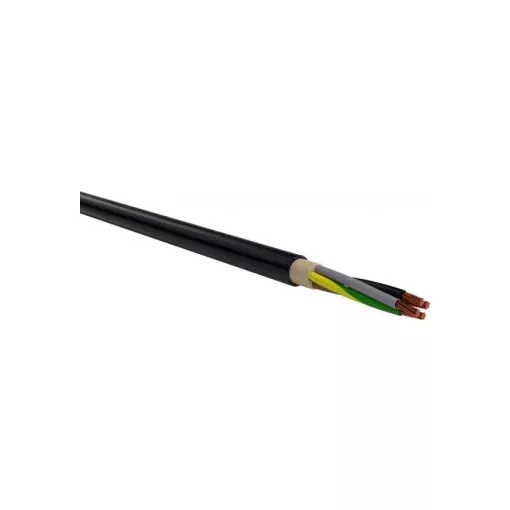 NYY-J (E-YY-J) 4x6 mm2 erőátviteli földkábel -  fekete PVC szigetelésű - tömör réz - 0,6/1Kv
