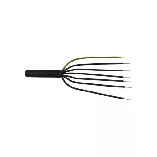 NYY-J (E-YY-J) 7x1,5 mm2 erőátviteli földkábel -  fekete PVC szigetelésű - tömör réz - 0,6/1Kv