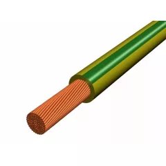   H07Z-K 1x1,5 mm2 zöld/sárga 450/750V sodrott réz halogenmentés szigetelésű vezeték