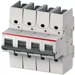   ABB S804S-K20-R kismegszakító 4P, 20A, K karakterisztika, 50kA, kábelsaru bekötés (ABB 2CCS864002R0487, S804SK20R)