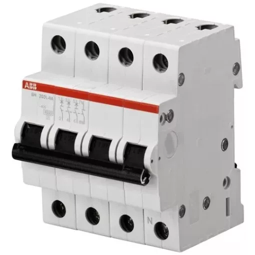 ABB SH203L-C8NA kismegszakító 3P+N, 8A, C karakterisztika, 4,5kA (ABB 2CDS243103R0084, SH203LC8NA)