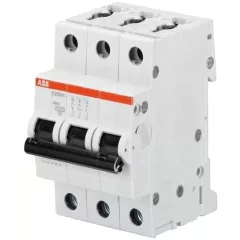   ABB S203M-D32 kismegszakító 3P, 32A, D karakterisztika, 10kA (ABB 2CDS273001R0321, S203MD32)