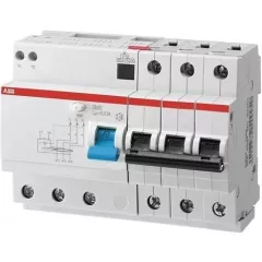   ABB 2CSR253101R1505 kismegszakítóval kombinált áramvédő kapcsoló (FI-relé), 3P, B karakterisztika, 50A, 30mA, 6kA, A osztály (ABB DS203 A-B50/0.03)