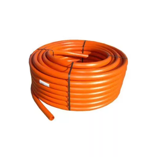 Betonflex 25 mm védőcső hajlékony narancssárga, belső átmérő:19mm, 50fm/tekercs