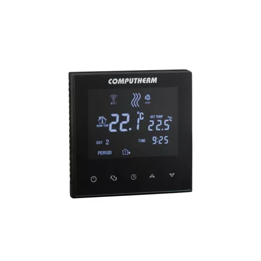 COMPUTHERM E300 Wi-Fi termosztát padló és elektromos fűtési rendszerekhez, két potenciálmentes relével, padlóhőfok-érzékelővel ( E300 )