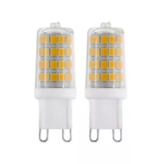   EGLO 110154 G9-LED átlátszó 2db-os fényforrás szett, G9 foglalat, 320lm, 2x3W teljesítmény, 3000K, 220-240V ( EGLO 110154 )