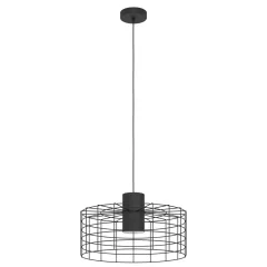   EGLO 43628 MILLIGAN beltéri függeszték, fekete, fehér színben, E27 foglalattal, max 1X40W teljesítmény, IP20 védelemmel, 2 év garanciával ( EGLO 43628 )