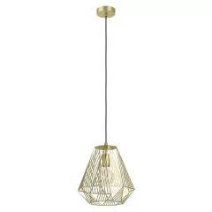   EGLO 43695 STYPE beltéri függeszték, arany szín színben, E27 foglalattal, max 1X40W teljesítmény, IP20 védelemmel, 2 év garanciával ( EGLO 43695 )