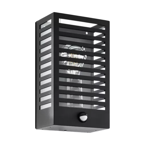 EGLO 900137 ALAMONTE 3 kültéri fali lámpa, fekete színben, E27 foglalattal, max 1X60W teljesítmény, IP44 védelemmel, 2 év garanciával ( EGLO 900137 )