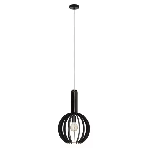EGLO 900153 VELASCO beltéri függeszték, fekete színben, E27 foglalattal, max 1X40W teljesítmény, IP20 védelemmel, 2 év garanciával ( EGLO 900153 )