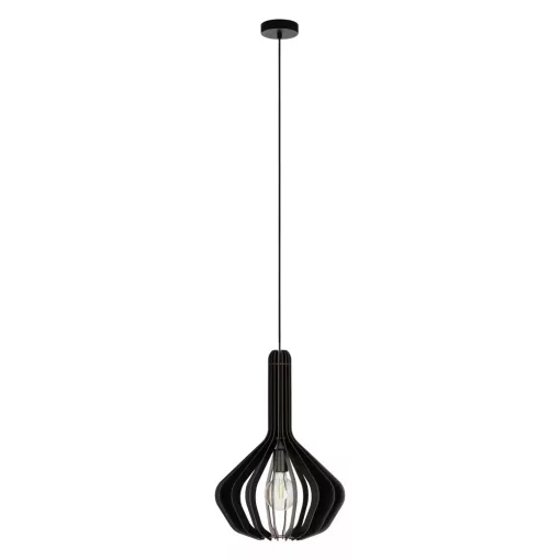 EGLO 900154 VELASCO beltéri függeszték, fekete színben, E27 foglalattal, max 1X40W teljesítmény, IP20 védelemmel, 2 év garanciával ( EGLO 900154 )