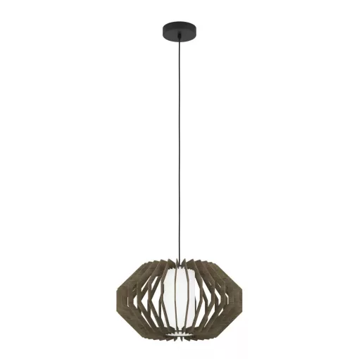 EGLO 900386 RUSTICARIA beltéri függeszték, fekete színben, E27 foglalattal, max 1X40W teljesítmény, IP20 védelemmel, 2 év garanciával ( EGLO 900386 )