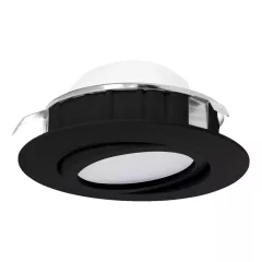   EGLO 900748 PINEDA beltéri süllyesztett lámpa, fekete színben, 360lm, 5,5W teljesítménnyel, IP20 védelemmel, 3000K, 5 év garanciával ( EGLO 900748 )