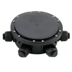   EGLO 91207 CONNECTOR BOX, kültéri, IP68-es tartozék, --es foglalattal, MAX - teljesítménnyel, fekete / műanyag lámpatest, kapcsoló nélküli,
