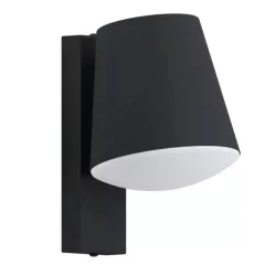   EGLO 97146 CALDIERO, kültéri, IP44-es fali lámpa, E27-es foglalattal, MAX 1X10W teljesítménnyel, antracit / horganyzott acél lámpatest, kapcsoló nélküli, fehér / műanyag búrával, sarokra szerelhető