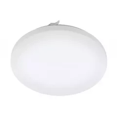   EGLO 97884 FRANIA, beltéri IP44-es LED-es fali-mennyezeti lámpa, LED foglalattal, MAX 17,3W teljesítménnyel, 2000lm, 3000 K, fehér / acél lámpatest, fehér / műanyag búrával, LED nem cserélhető, kapcsoló nélkül