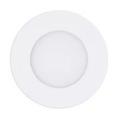   EGLO 98212 FUEVA-A, beltéri LED-es süllyesztett lámpa, LED foglalattal, MAX 5W, 700lm, 2700 K-6500 K, fehér/alumínium lámpatest, IP20, fehér/műanyag búrával, színhőmérséklet szabályzós távírányítóval ( tartozék ), LED nem cserélhető, kapcsoló nélkül
