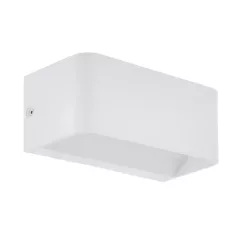   EGLO 98422 SANIA 4, beltéri LED-es fali lámpa, LED foglalattal, MAX 10W teljesítménnyel, 1100lm, 3000 K, fehér / alumínium lámpatest, IP20, LED nem cserélhető, kapcsoló nélkül