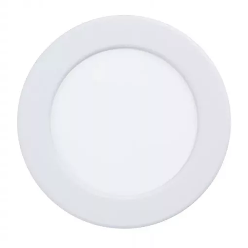 EGLO 99132 FUEVA 5, beltéri LED-es süllyesztett lámpa, LED foglalattal, MAX 5,5W teljesítménnyel, 650lm, 3000 K, fehér / acél lámpatest, IP20, fehér / műanyag búrával, LED nem cserélhető, kapcsoló nélkül