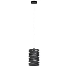   EGLO 99346 CREMELLA, beltéri függeszték, E27 foglalattal, MAX 1X40W teljesítménnyel, fekete / acél lámpatest, IP20, kapcsoló nélkül