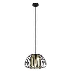   EGLO 99666 ENCINITOS beltéri függeszték, fekete, arany színben, E27 foglalattal, max 1X40W teljesítmény, IP20 védelemmel, 2 év garanciával ( EGLO 99666 )