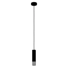   EGLO 99697 BUTRANO beltéri függeszték, fekete, ezüst színben, GU10 foglalattal, max 1X4,5W teljesítmény, IP20 védelemmel, 2 év lámpa / 5 év fényforrás garanciával ( EGLO 99697 )