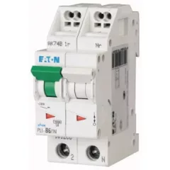   Eaton 101269 PLI-B8/1N Kismegszakító. 1P+N, 8A, B karakterisztika, 10kA