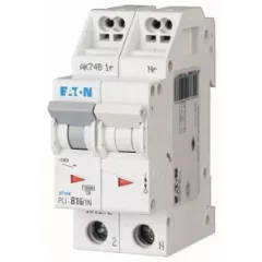   Eaton 101272 PLI-B16/1N Kismegszakító. 1P+N, 16A, B karakterisztika, 10kA