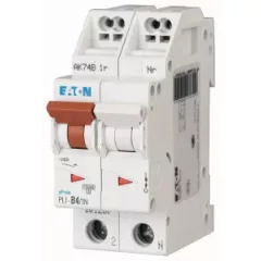   Eaton 101274 PLI-C4/1N Kismegszakító. 1P+N, 4A, C karakterisztika, 10kA