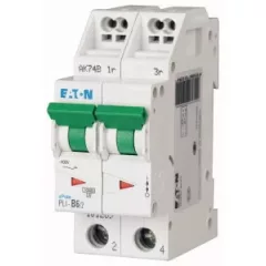   Eaton 101297 PLI-C8/2 Kismegszakító. 2P, 8A, C karakterisztika, 10kA
