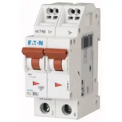   Eaton 101302 PLI-D4/2 Kismegszakító. 2P, 4A, D karakterisztika, 10kA