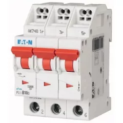   Eaton 101312 PLI-B10/3 Kismegszakító. 3P, 10A, B karakterisztika, 10kA