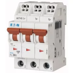   Eaton 101323 PLI-D4/3 Kismegszakító. 3P, 4A, D karakterisztika, 10kA