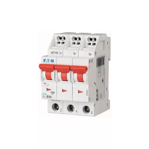 Eaton 101326 PLI-D10/3 Kismegszakító. 3P, 10A, D karakterisztika, 10kA
