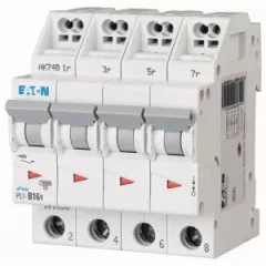   Eaton 101356 PLI-B16/4 Kismegszakító. 4P, 16A, B karakterisztika, 10kA