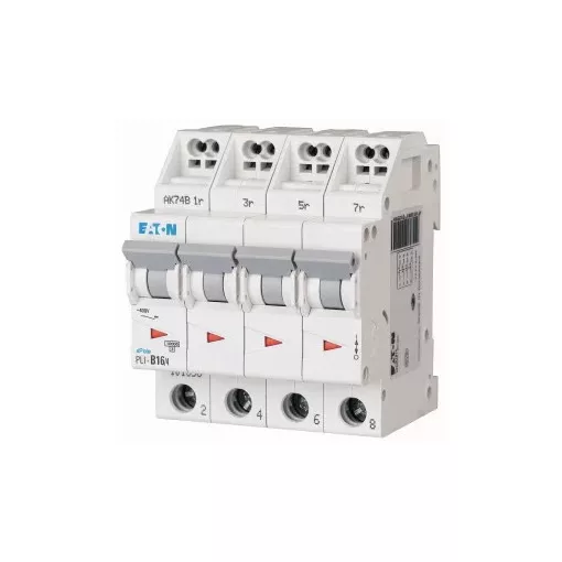 Eaton 101356 PLI-B16/4 Kismegszakító. 4P, 16A, B karakterisztika, 10kA