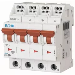  Eaton 101358 PLI-C4/4 Kismegszakító. 4P, 4A, C karakterisztika, 10kA